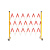 玻璃钢绝缘伸缩管式围栏电力安全施工围挡可移动护栏幼儿园隔离栏 1.2*3.5米 红白/黄黑管式（颜色可选）
