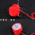 春节中秋灯笼伴侣专用led红灯泡带线室外光源发光大红色配件亮灯 红光LED灯2米线单只