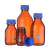 SIMAX透明丝口瓶蓝盖试剂瓶玻璃宽大口方形瓶100 250 500 1000ml 100ml 棕色 GL45