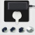 星期十国际电工黑色插座面板磨砂86型USB五孔定制