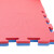 金诗洛 泡沫防滑地垫 T型纹红蓝-厚2.5cm 1*1米 跆拳道地垫 地板垫舞蹈体操垫 KT-080