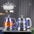 简纤 电热水壶全自动上水泡茶专用保温茶台一体蒸茶煮茶器嵌入式功夫茶具茶台烧水壶 三件套黑色净水器 1.2L
