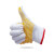 慎固加厚耐磨劳保手套防滑透气加密尼龙黄色点胶手套 SGZ700/48双