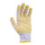 盾牙DUNYA劳保手套点塑手套点胶加厚防滑耐磨棉线手套搬运装卸工作手套 黄色点胶（12副）