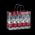 庄太太【17*23*7cm】PVC塑料透明手提袋礼品袋50个小礼物包装袋手拎袋子ZTT-9324B