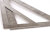 不锈钢三角尺加厚45度木工精准高精度工业级大号等腰直角三角板 20*40CM双面 90度刻度尺