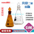 北京玻璃具塞三角烧瓶白棕色标准磨砂沙口具塞三角锥形型烧瓶标口 300ml/24 白色