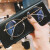 立米近视眼镜女复古金丝圆框猫耳可爱眼镜框架男可配度数防蓝光防辐射电脑平光护目镜 粉金色 配1.56变色镜片