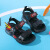 回力男童凉鞋防滑2023新款夏季中大童男孩男宝运动沙滩鞋儿童夏款 黑蓝 26/内长大约17.5cm