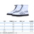 鞋套多彩色加厚防滑防水雨鞋套pvc户外雨天防雨鞋套厂家批发定制七天内发货 黑白2XL码(43-44,31.5CM)