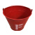 谋福（CNMF）257Y 消防桶 加厚镀锌铁水桶 烤漆铁桶 灭火用消防黄沙桶(圆口红色)