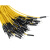 适用 1P 彩色杜邦线 公对公母对母 102030CM连接线 20CM (10条) 黄色 公对公