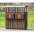 户外垃圾桶景区果皮箱创意公园小区分类环保垃圾箱仿古大号环卫桶 黑色1 咖啡色88*38*90