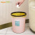 Supercloud 垃圾桶带压圈小号厨房卫生间客厅大号厕所垃圾篓马桶纸篓 10L网面浅啡