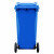 富都华创 环卫户外垃圾桶蓝色50L大号商用果皮箱带盖塑料垃圾桶 FDHC-LJT-07