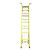 定制绝缘梯人字梯玻璃钢电工单直梯合梯关节折叠升降伸缩绝缘梯子 单梯2.5米