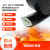 硅橡胶耐高温管防火隔热耐火软管油管电缆阻燃防火套管玻纤绝缘管 内经6mm/一米