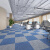 办公室地毯拼接方块卧室酒店工程商用台球厅防火阻燃加厚地垫耐磨 蓝色双拼 加强沥青底(10平方)