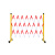 伸缩围栏可移动式隔离护栏绝缘电力施工围栏道路安全防护 玻璃钢管式红白色1.2m高可伸2.5