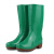 金橡四季通用雨鞋女式高筒雨靴防滑防水鞋食品卫生厨师户外清洁胶套鞋 028绿色 36