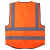 成楷科技（CK-Tech）反光背心CKB-OR120141 多口袋高可视夜间工作马甲可印字 橘色XXL码