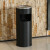 垃圾桶不锈钢带大号烟灰缸公共场所立式电梯口商用酒店户外烟灰桶 丽格长方形黑色