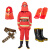 名典消防 97款消防服套装 五件套 抢险救援 阻燃隔热 防水反光 170 L码（可定制）