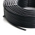 金龙羽 国标铜芯电线电缆多芯多股软线RVV5*1平方电线100米/卷 黑色