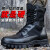 美步 作战靴男轻便户外运动鞋战术靴黑色超纤 QY-112单 40#