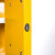 广立顺 防爆柜 锂电池危化品储存柜化学品酒精工业防火安全柜 45加仑黄色