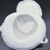 XMSJ白色圆形防尘粉透气业车间头戴式尼龙面内海棉易呼吸口罩 加厚款一包(十个装)
