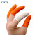 稳斯坦 WST530 一次性乳胶防滑手指套（100只）工业橡胶手指套 劳保手套 米色25 小号