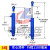 50缸径液压油缸双向液压缸升降式油顶3吨小型液压缸液压顶千斤顶 501100实心电镀