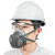 求同2100防工业粉尘套装 防颗粒物劳保防护防毒面具防尘面罩 防尘三件套