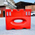 水马围挡注水市政道路施工围栏护栏隔离墩防撞桶塑料屏风水马 6kg红色普通款1400x800