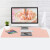 可乐树（keleshu） 皮革鼠标垫游戏桌面超大号电脑键盘办公室家用防水单双面大班台桌垫logo定制 黑色+红色（双面） 90*43cm