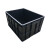 京度 防静电周转箱540*415*365mm 电子元件盒EDS物料盒黑色塑料箱