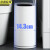 京洲实邦 14L高配单桶绅士灰 轻奢客厅厨房夹缝圾垃圾桶带盖小窄筒JZSB-1112