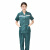 劳保佳 急救服套装  短袖分体急诊科护士套装 男款有杠 M 1套装 可定制