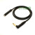 绿特 大二芯麦克风话筒延长线TRS6.35mm/6.5mm公对母话筒加长线 直头延长线 0.75米