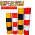 红白黄黑警示桩反光膜电线杆反光贴交通膜电力膜安全柱子 反光黄黑高度80cm长度1米