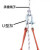 U型吊环吊钩起重卸扣高空座板U型卡扣高强度吊装拖车D形卸扣定制 M30/22毫米直径