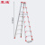 震迪人字梯2.5米加固款铝合金梯展馆登高梯双侧八步梯可定制SD2450