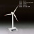 灼濛定制太阳能风力发电机风车模型风场金属摆件 M198(方底) 单太阳能板慢转速