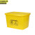 京洲实邦 20L 医疗废物黄色周转箱医疗垃圾转运箱JZSB-1052