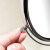 高磁（GAOCI）浴室镜子挂墙 洗手台卫生间镜子 双面放大折叠伸缩化妆镜壁挂 圆底银8寸（打孔/免打孔双用）