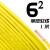 国标阻燃BVR1 1.5 2.5 4 6平方软多股铜芯家装电线铜线零剪 单皮软线 6平方(1米)黄色 默认