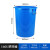 盾牙加厚塑料水桶带盖圆桶食品储水桶蓝白色大容量发酵塑胶桶160L
