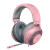 雷蛇（Razer）Kraken 有线头戴式游戏耳机 可伸缩麦克风游戏耳机 3.5mm 吃鸡 粉色 粉色