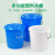 越越尚  加厚塑料水桶食品级饮用水桶工业储水塑料圆桶厨房大号垃圾桶  蓝色无盖280L  YYS-ST-207